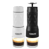 CAFELFFE 3 in 1 Draagbare Koffiemachine Hot/Cold Water Handmatige Espresso Maker Voor Capsules & Gemalen Koffie Handpers