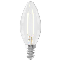 Calex LED kaarslamp   transparant   E14   Leen Bakker