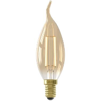 Calex LED tipkaarslamp   goudkleur   E14   Leen Bakker