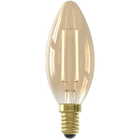Calex LED volglas kaarslamp   goudkleur   E14   Leen Bakker