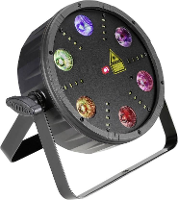 Cameo FLAT STORM LED lichteffect met laser Energielabel: LED