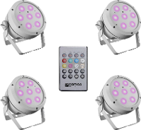Cameo ROOT PAR 4 WH SET 1 PAR LED schijnwerper Aantal LEDs: 7 4 W Wit