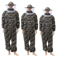 Camouflage Beekeeping Suit Protective Pants Veil Bee Protecting Dress