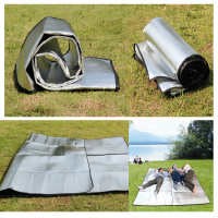 Camping Hiking Moisture Proof Mat Tent Picnic Mat Pad Aluminium Film Double Sided