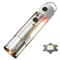 Camping Zoom Zaklamp Mini Camping Tent Licht Waterdicht Multifunctionele Oplaadbare Zaklamp Lamp