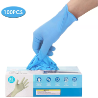 IPRee® 100 stuks Nitril wegwerphandschoenen poedervrij, latexvrij, steriele handschoenen voor picknick, voedselhygiëne e