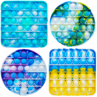 CAMTOA Fidget Speelgoed Set Colorful Push Bubble Puzzel Speelgoed Siliconen Reliever Stress Decompressie Zintuiglijke Sp