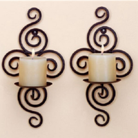 Candle Holder Wall Hanging Sconce Furnishing Articles Handmade Iron