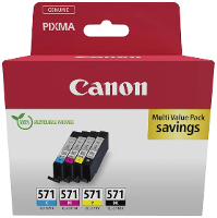 Canon Inktcartridge CLI 571 C/M/Y/BK Multipack Origineel Combipack Zwart, Cyaan, Magenta, Geel 0386C008