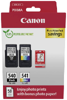 Canon Inktcartridge PG 540/CL 541 Photo Value Pack Origineel 2 pack Zwart, Cyaan, Magenta, Geel 5225B013