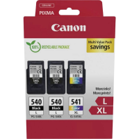Canon Inktcartridge PG 540L+CL 541XL Origineel Triple Zwart, Zwart, Kleur 5224B017
