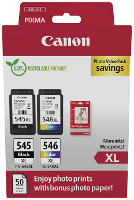 Canon Inktcartridge PG 545XL/CL 546XL Photo Value Pack Origineel 2 pack Zwart, Kleur 8286B011