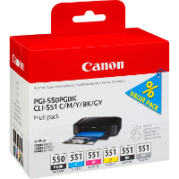 Canon Multipack PGI 550PGBK/CLI551 inkt