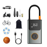 150PSI Snelle Inflatie Fietspomp 5 Inflatiemodi 70W Vermogen 2000mAh Power Bank Digitaal Display USB Oplaadbaar Automati