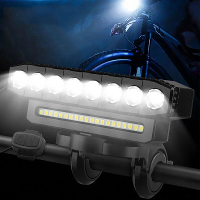 Cansses 3 in 1 4000mAh Batterij Fiets Koplamp 6 Verlichtingsmodi USB Snelladen Waterdichte Powerbank Telefoon Fietsvoork