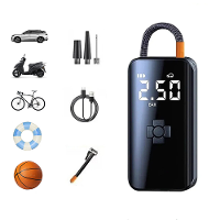 80W Slimme Draadloze Inflatie Fietsluchtpomp 150PSI Elektrische Draadloze 3600mAh Batterij Krachtbank Digitaal Display G