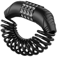 Universeel Fiets slot 4 Wachtwoord modus Draadbeveiliging Draagbaar Anti diefstal Helmslot voor MTB Racefiets Motorfiets