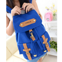 Canvas Girls Students Backpack School Bag