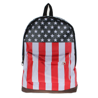 Canvas Usa United State Flag Backpack School Bag