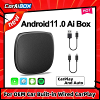 Car AI BOX CarPlay Ai Box 2290 4 Core 2.0 CPU Android 11.0 Draadloze CarPlay Android auto Voor OEM auto Ingebouwde Bedra