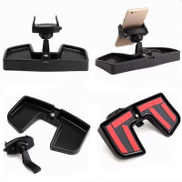 Car Inner Phone Gps Holder Mount With Storage Box For Jeep Renegade 2015 2016
