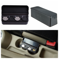 Car Interior Plastic Coin Case Storage Stored Box Holder Container Organizer