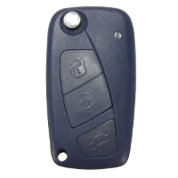 Car Key Shell Case Fob 3 Button For Fiat Panda Punto Bravo Navy Blue