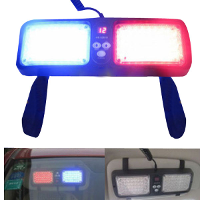 Car Led Sun Visors Burst Flashing Lights Strobe Lamp 5w 12v