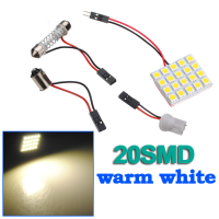 Car Light Panel 20 Smd Led Bulb Lamp T10 Dome Bulb Ba9s 12v Dc Adapter