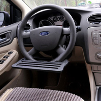 Car Multifunctional Steering Wheel Shelves Laptop Desk Table Black