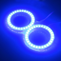 Car Pair 30 Led Smd Lights Angel Eye Halo Lamps 60mm For Bmw