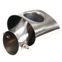 Car Rear Exhaust Pipe Trim Tip Muffler Stainless Steel Chrome For Honda Civic 12 14