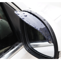 Car Rearview Mirror Rain Cover Shield Flexible Rubber Rain Shade