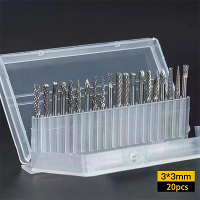 Carbide rotatiefrees Set Tungsten Staal 20pcs Dubbel Geslepen Slijpstukken 3mm Schacht voor Metaal Hout Polijsten Gravee