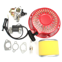 Carburetor Recoil Filter Ignition Coil Plug Kit For Honda Gx340 11hp Gx390 13hp