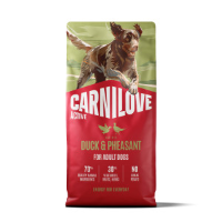Carnilove Active Adult All Breeds eend met fazant hondenvoer 2 x 12 kg