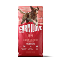 Carnilove Active Adult All Breeds hert met rendier en wild zwijn hondenvoer 2 x 12 kg