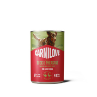 Carnilove eend en fazant natvoer hond (blik) 2 trays (12 x 400 g)