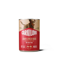 Carnilove lam en wild zwijn natvoer hond (blik) 1 tray (6 x 400 g)