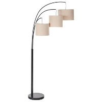 CARONI   Staande lamp   Beige/Zwart   Metaal