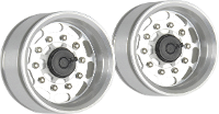 Carson Modellsport 1:14 Truck oplegger Velgen Aluminium Euro Optik Zilver 2 stuks
