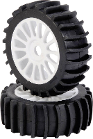 Carson Modellsport 1:8 Buggy Complete wielen Beach 14 spaaks Wit 2 stuks