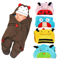 Cartoon Animal Infant Sleeping Bag Bedding Warm Swaddle Blanket Wrap Sleepsacks