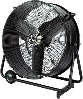 CasaFan DF800 Eco IP54 SL Vloerventilator 123 W (Ø x h) 88 cm x 92 cm Zwart (mat)