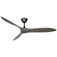 CasaFan ECO AIRSCREW 152 MS GW Plafondventilator 28 W (Ø x h) 1520 mm x 275 mm Zwart (mat) Met afstandsbediening, Met wintermodus