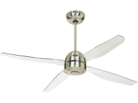 Casafan Libelle Plafondventilator (ã) 132 Cm Kleur Ventilatorbladen: Transparant Kleur Behuizing: Chroom (geborsteld)