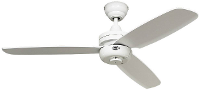 CasaFan Night Flight WE Plafondventilator 65 W (Ø x h) 132 cm x 240 mm Wit Met wintermodus, Met afstandsbediening, Lampaanbouw mogelijk
