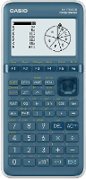 Casio FX 7400GIII Grafische rekenmachine Cyaan Aantal displayposities: 21 werkt op batterijen (b x h x d) 87.5 X 21.3 X 180.5 Mm