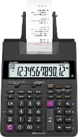 Casio HR 150 RCE Bureaurekenmachine met printer Zwart Aantal displayposities: 12 werkt op batterijen, werkt op het lichtnet (optioneel) (b x h x d) 165 x 65 x