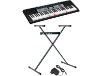 Casio LK 136SET Keyboard Zwart Incl. Netvoeding, Incl. Statief, lichttoetsen